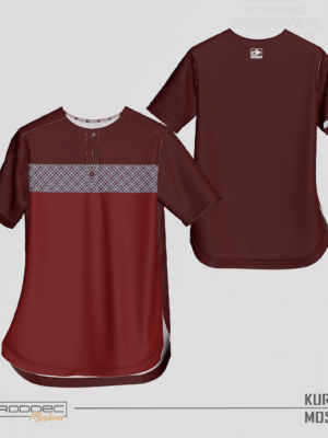 KURTA PATTERN LINE MAROON