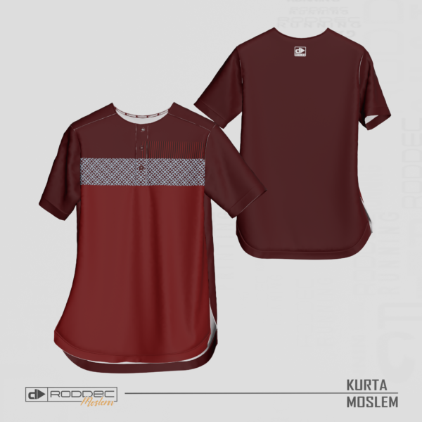 KURTA PATTERN LINE MAROON